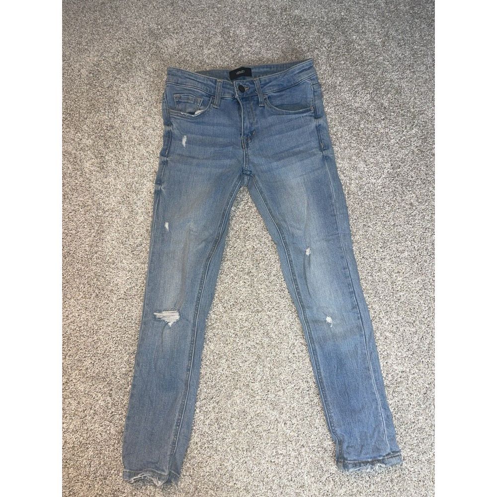 Vervet Ankle Skinny Fit Jeans‎ Womens Sz 25 Distressed Stretch
